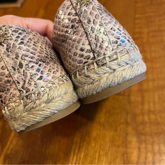 Sam Edelman Kesia Espadrille Flats Slip On Snakeskin Women’s 7M - Picture 5 of 11